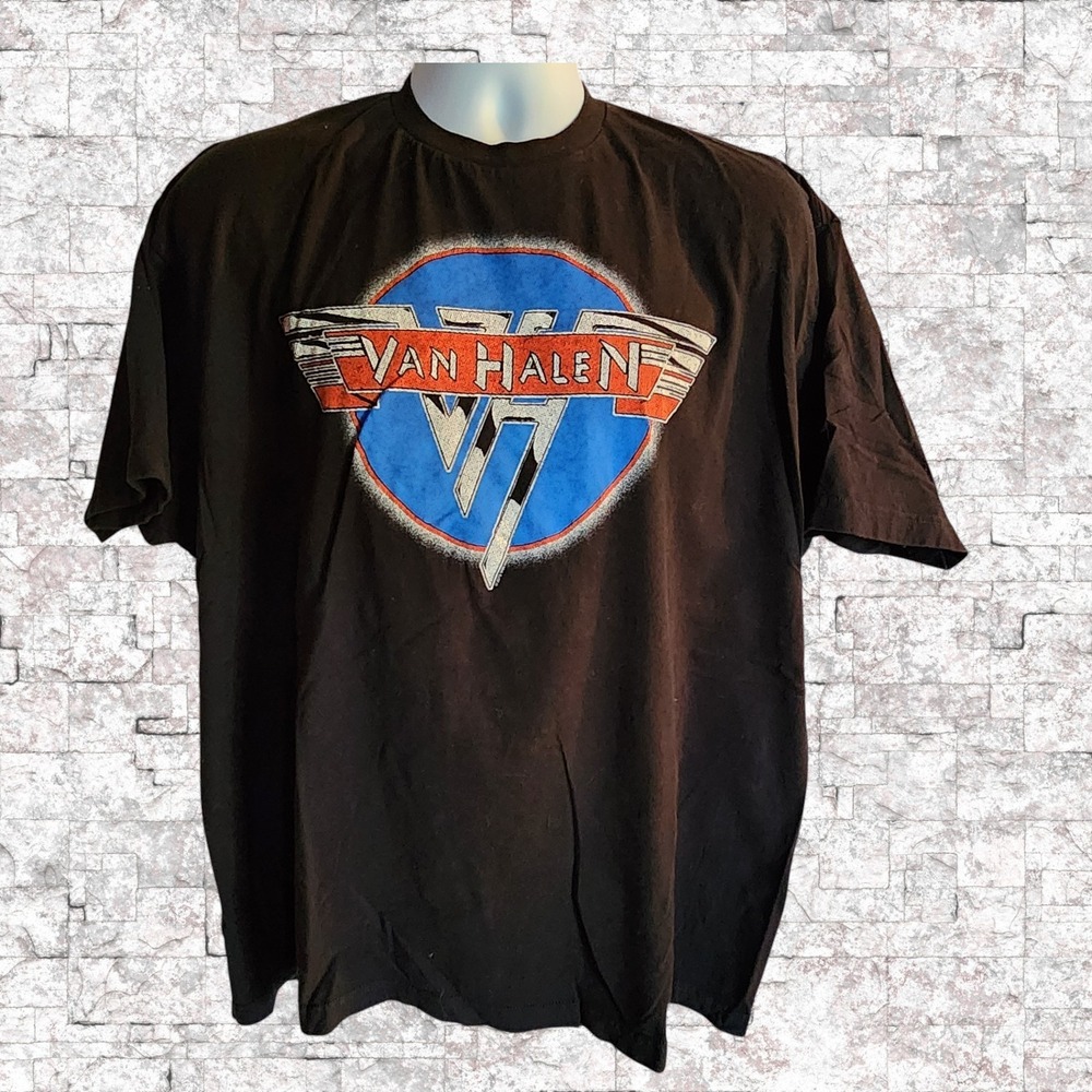 Van Halen T-shirt Mens XXL Tultex Black Short Sleeve Rock Band Graphic Tee